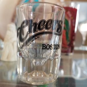 Cheers Boston Shot Glass Clear 1999/3” Heavy Thick Glass